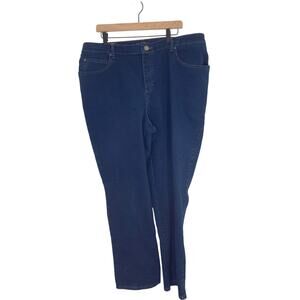NWT Lee's 1889 Women's Plus SZ 22W Relaxed Fit Bootcut Jeans Dark Wash Western